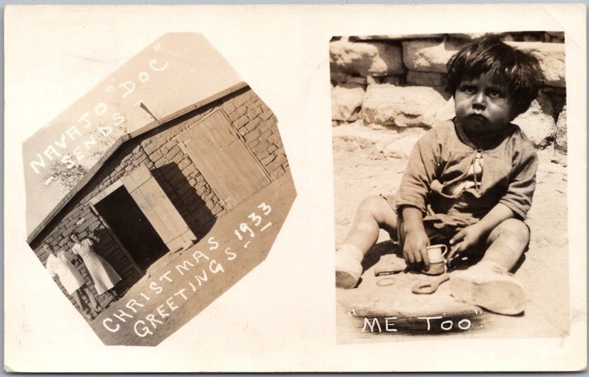 1933 RPPC Photo Postcard \