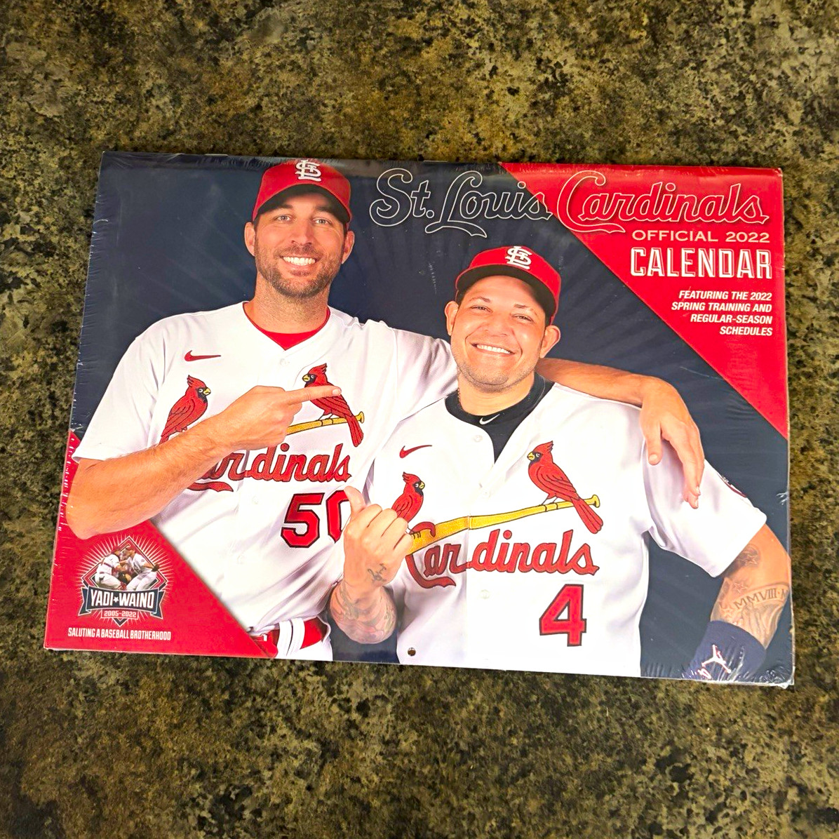 Yadi-Waino St. Louis Cardinals Official Team 2022 Wall Calendar(Factory Sealed) Yadi-Waino St. Louis Cardinals Official Team 2022 Wall Calendar(Factory Sealed)