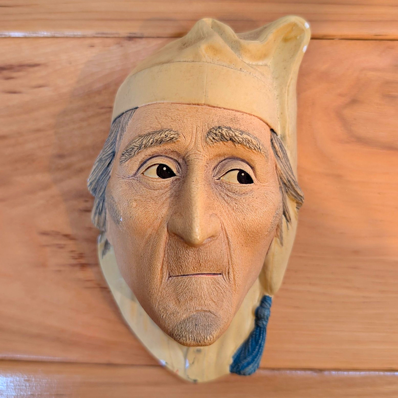 Ebenezer Scrooge Vintage Bossons Chalkware Character Wall Mask A Christmas Carol