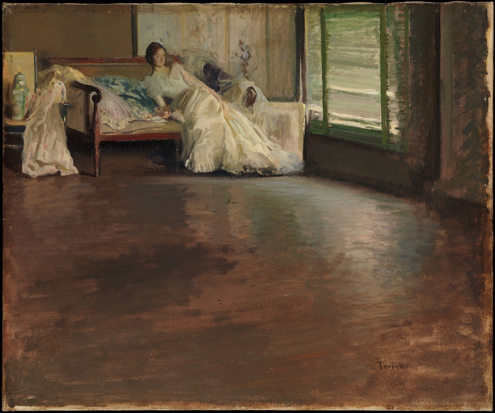 Edmund Tarbell Across the Room 1899 Vintage Art Photo Reprint