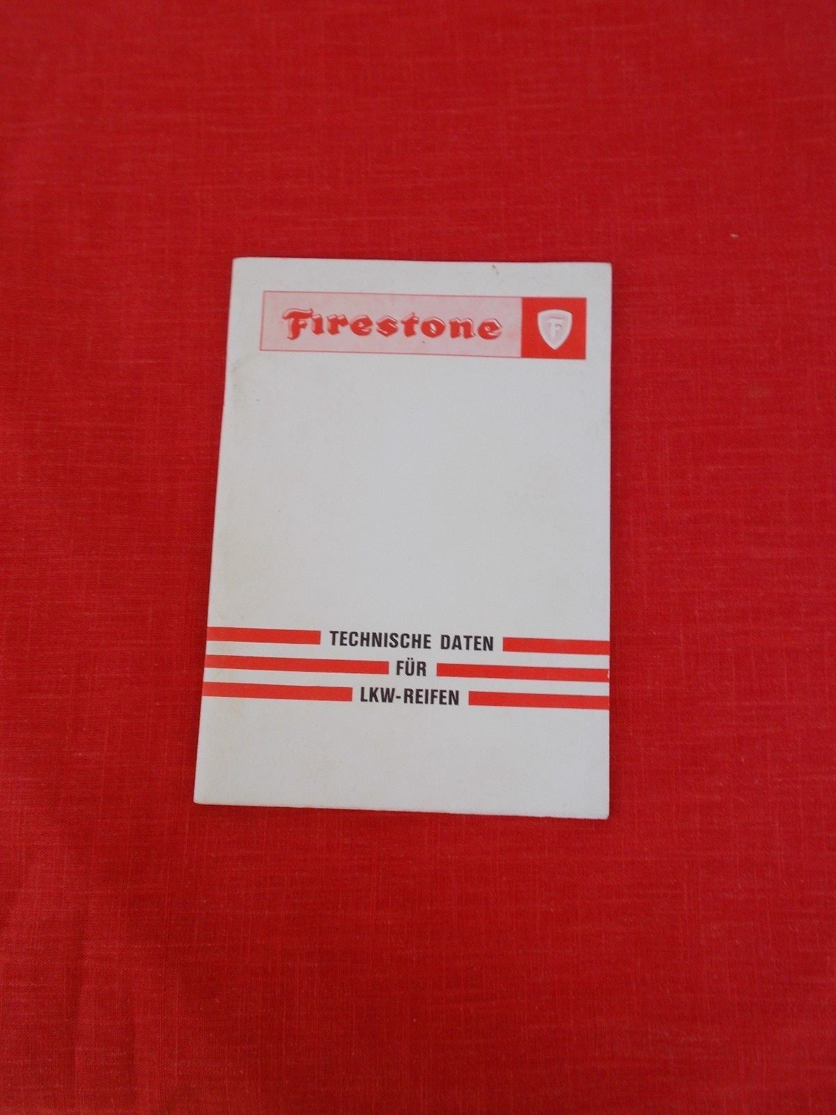 1980\'s vintage firestone tires full size tuck tire data Europe ,German language 