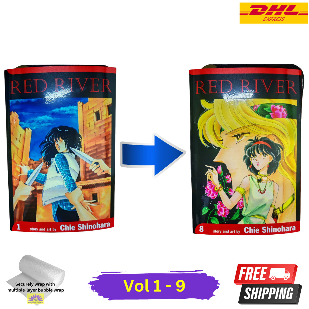 Red River Manga Vol. 1-28 Set by Chie Shinohara English Version (HALF/FULL SET)