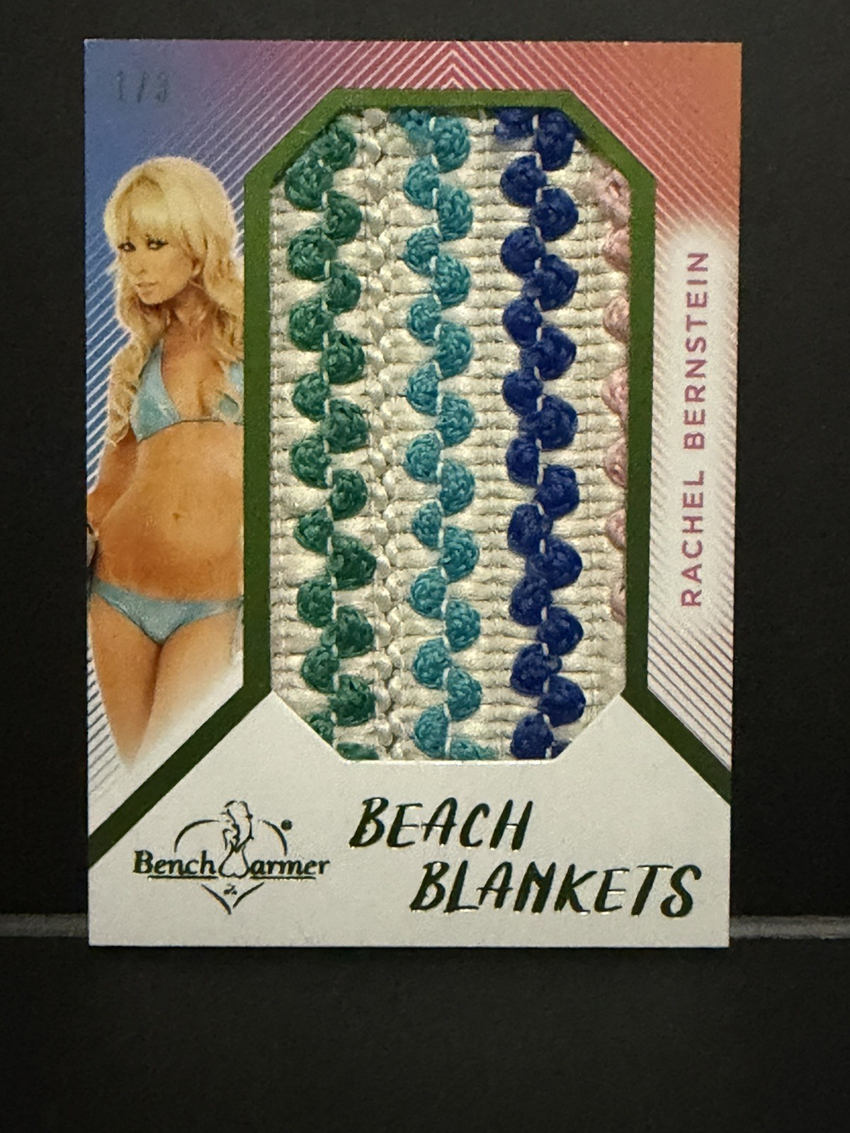 2025 Benchwarmer Beach Blankets Rachel Bernstein #1/3 Girls of Summer Swatch 