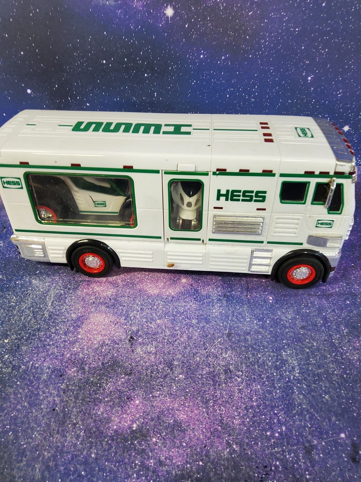 Hess 2018 Toy Truck RV with ATV and Motorbike Barely Used Very Good Condition