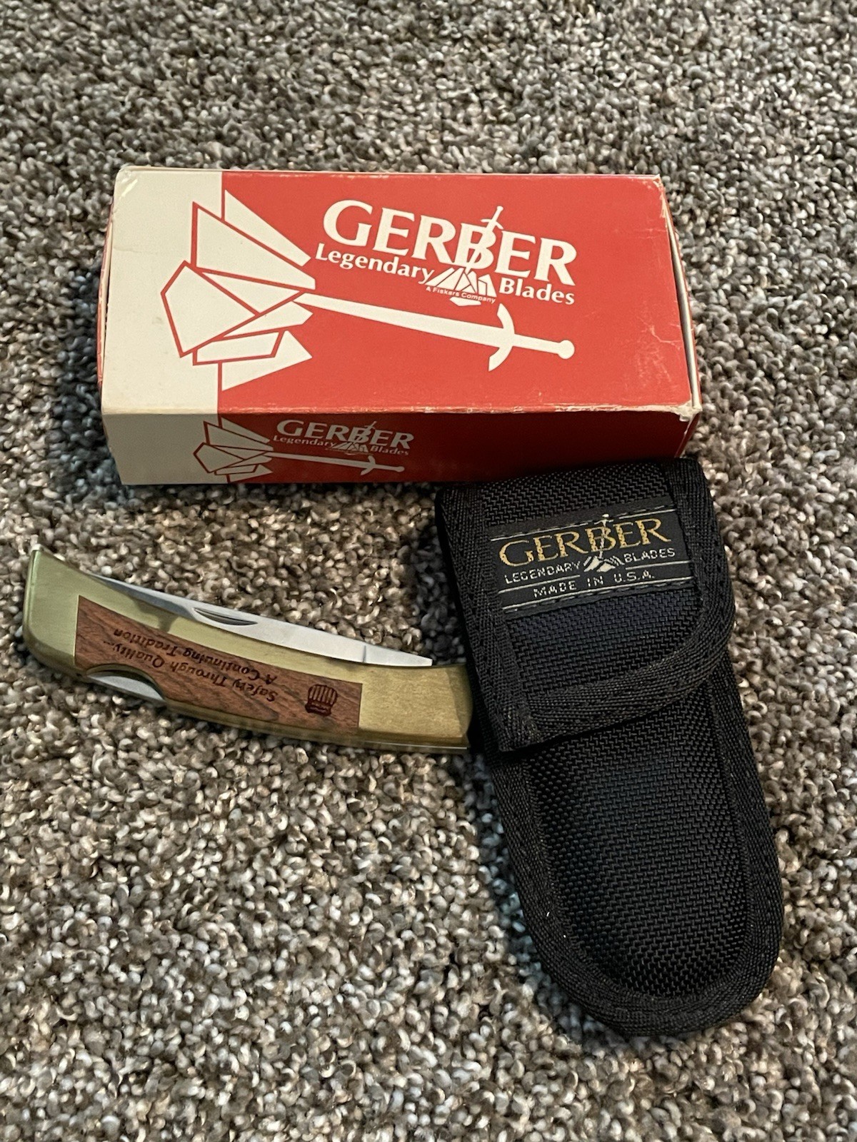 Vintage Gerber Sportsman II 2 Pocket Knife Folding Hunter Knife 1980's UPRR