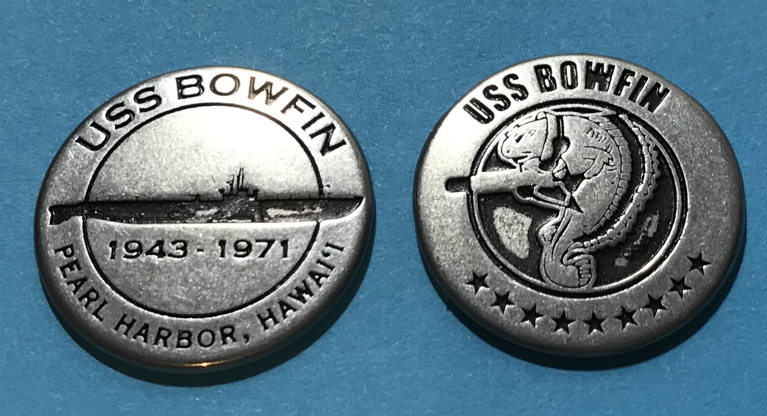 USS Bowfin Pearl Harbor Collectible Token