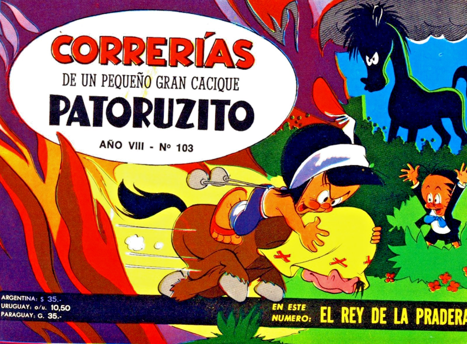Correrias Y Aventuras De Patoruzito 208 Revistas Argentina Colecion Comics