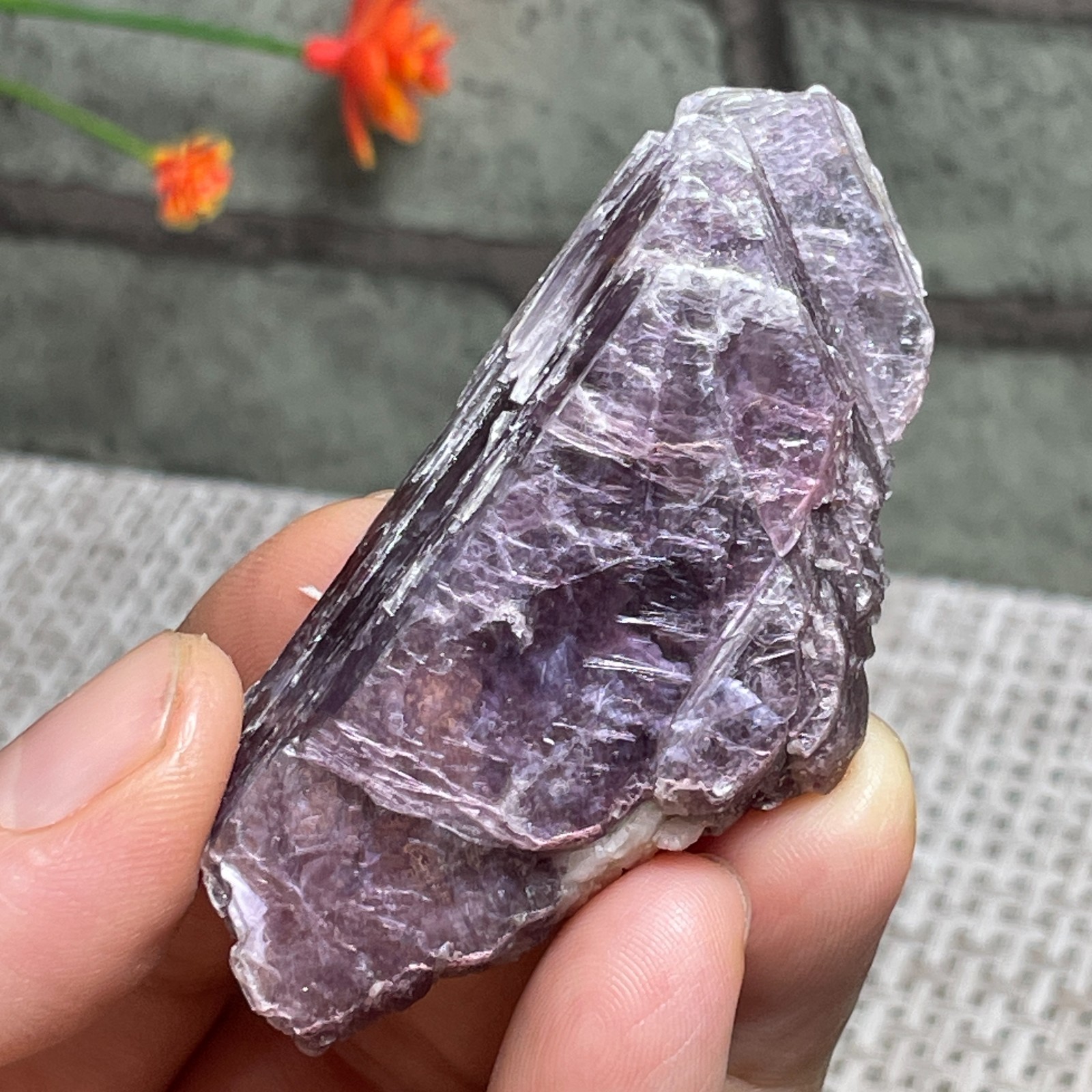 Lepidolite Lavender Purple Mica Lithium Specimen 32g c82