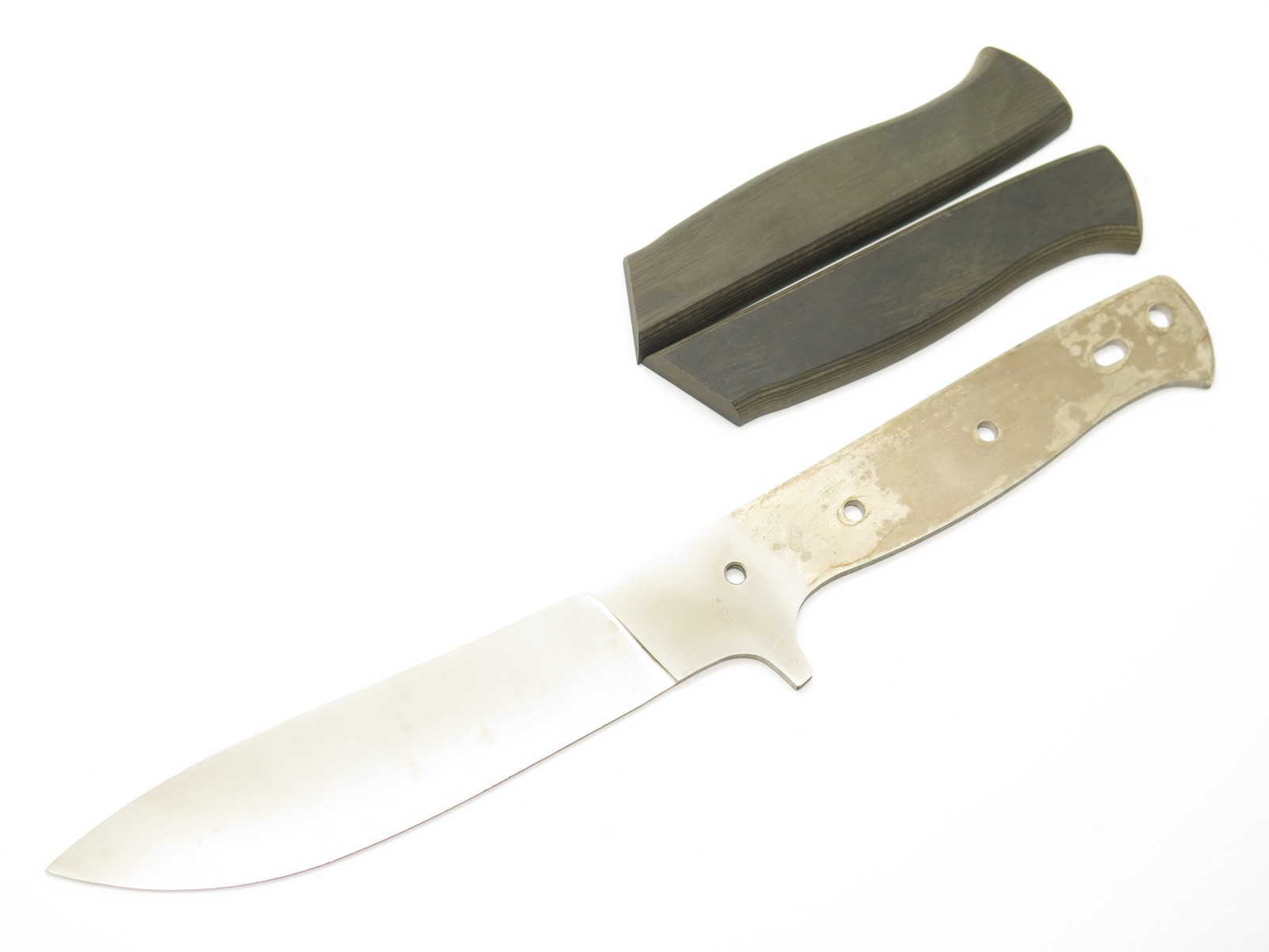 Vtg Mac Seki Japan Tak Fukuta AUS8A Hunting Skinner Fixed Knife Blade Blank