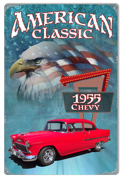 1955 RED CHEVY AMERICAN CLASSIC CAR 18 1955 RED CHEVY AMERICAN CLASSIC CAR 18