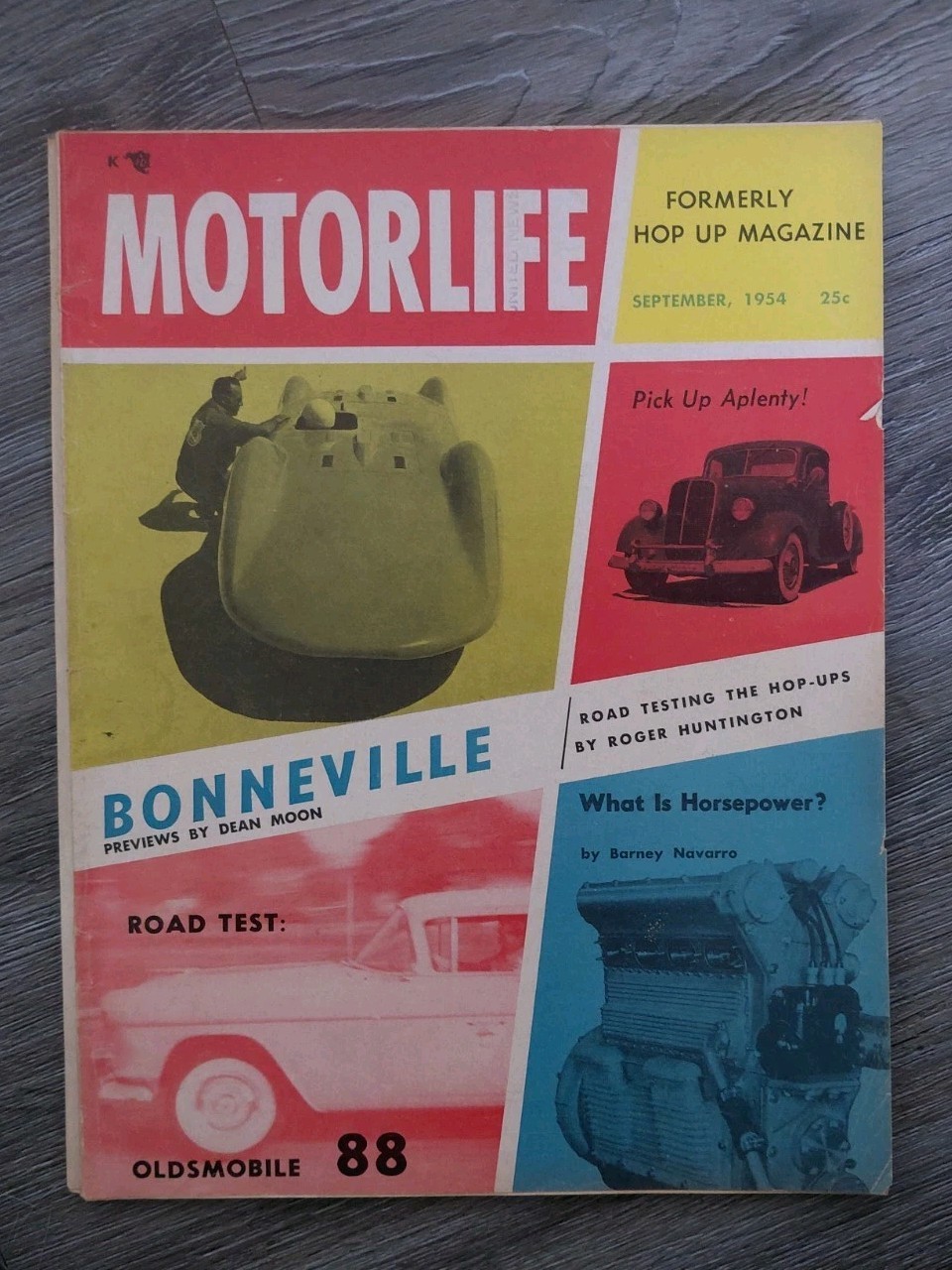 Motor Life Magazine September 1954 Bonneville