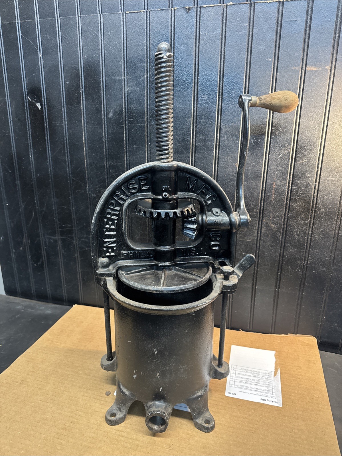 Antique Enterprise Sausage/Fruit Press Stuffer 