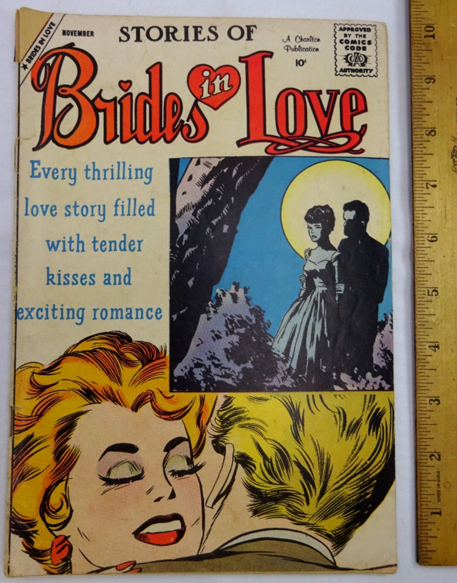 VINTAGE ROMANCE COMIC BOOK BRIDES IN LOVE STORIES NOV 1959 CHARLTON VOL 1 #15 bh