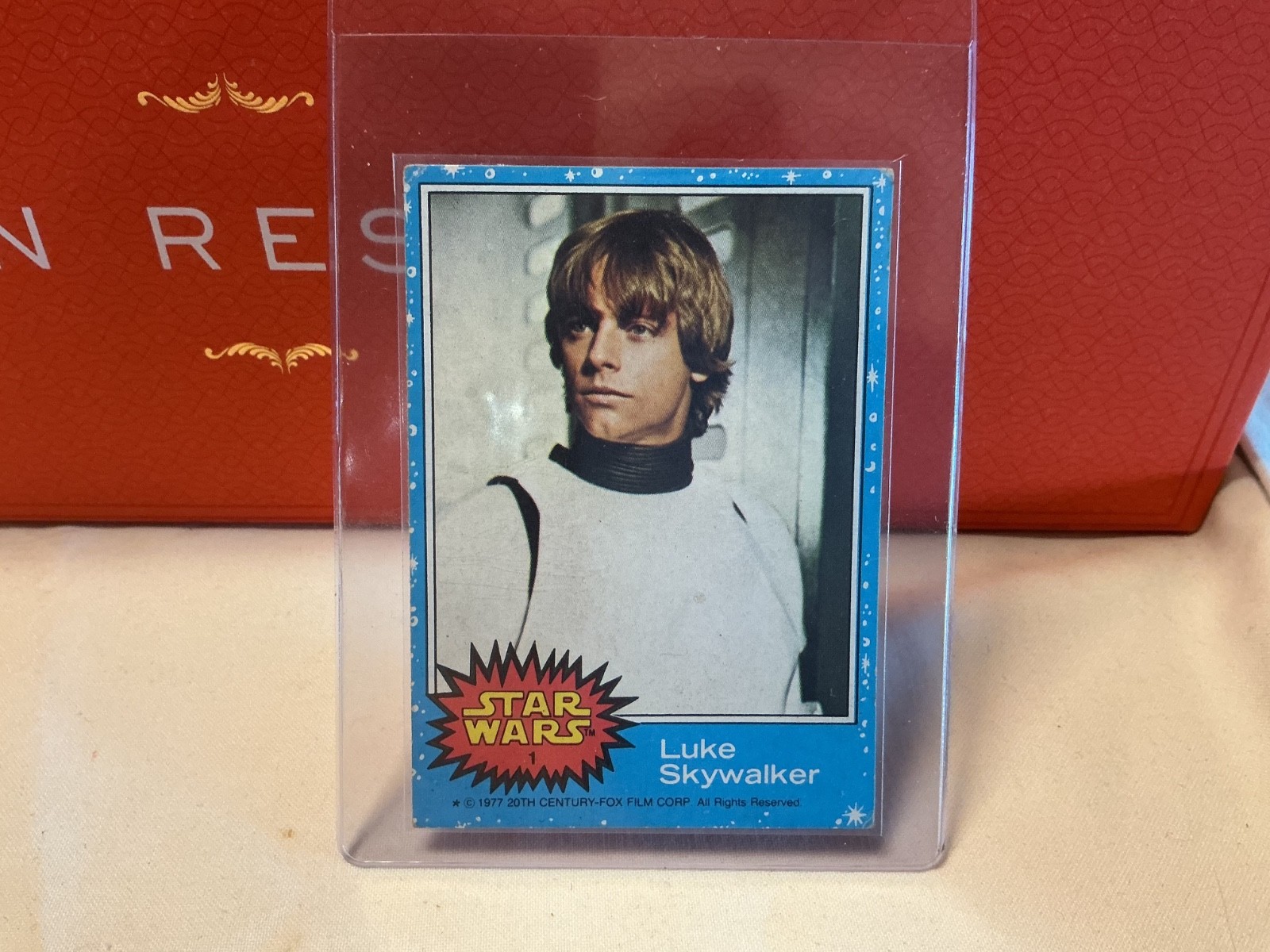 RARE 1977 Star Wars Scanlens #1 Luke Skywalker Iconic card