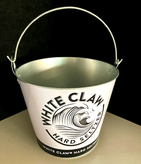 🔥 NEW White Claw Hard Seltzer Metal Ice Bucket Party Cooler