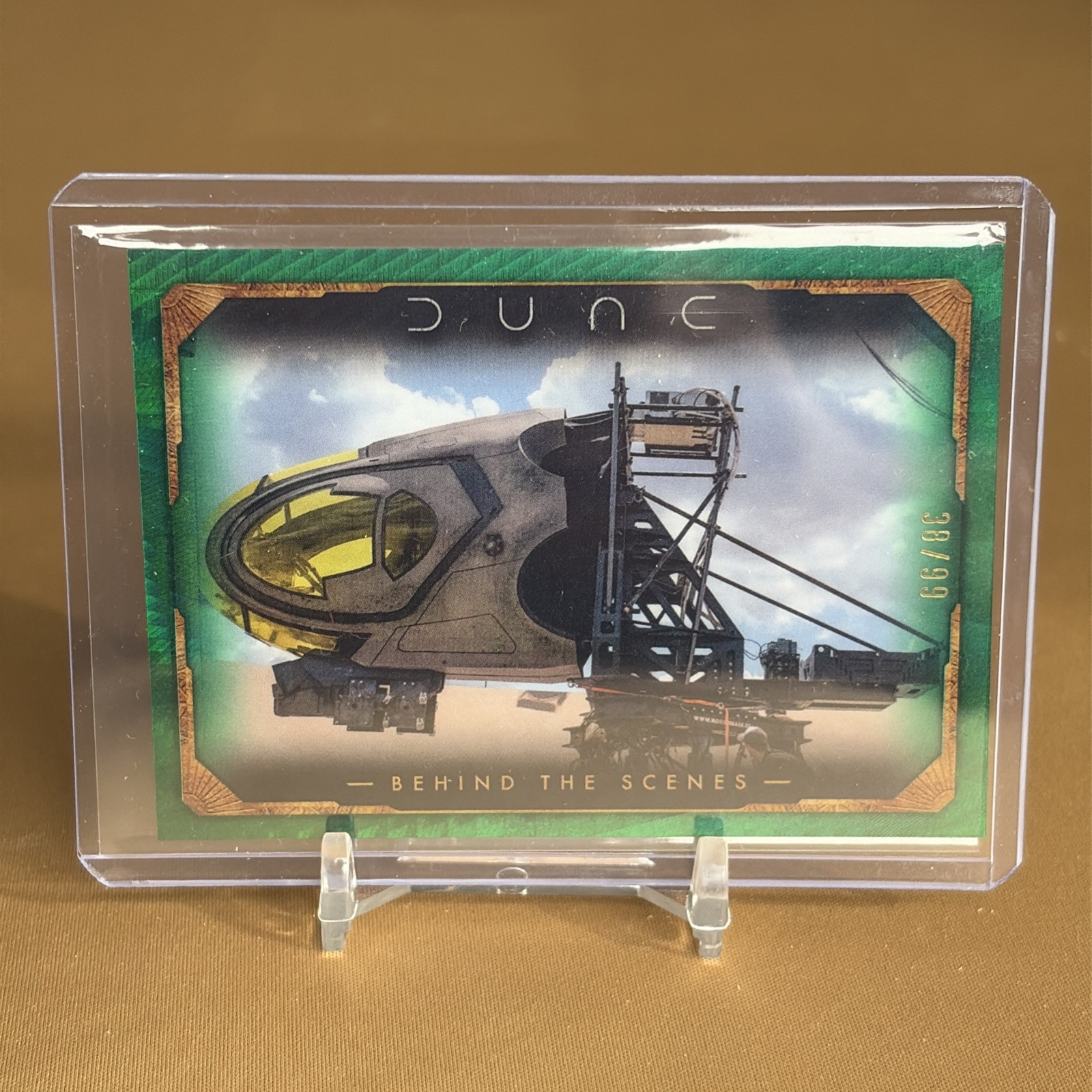 2024 Topps Chrome Dune Atreides Green Refractor /99 Ornithopter Exterior BTS-11