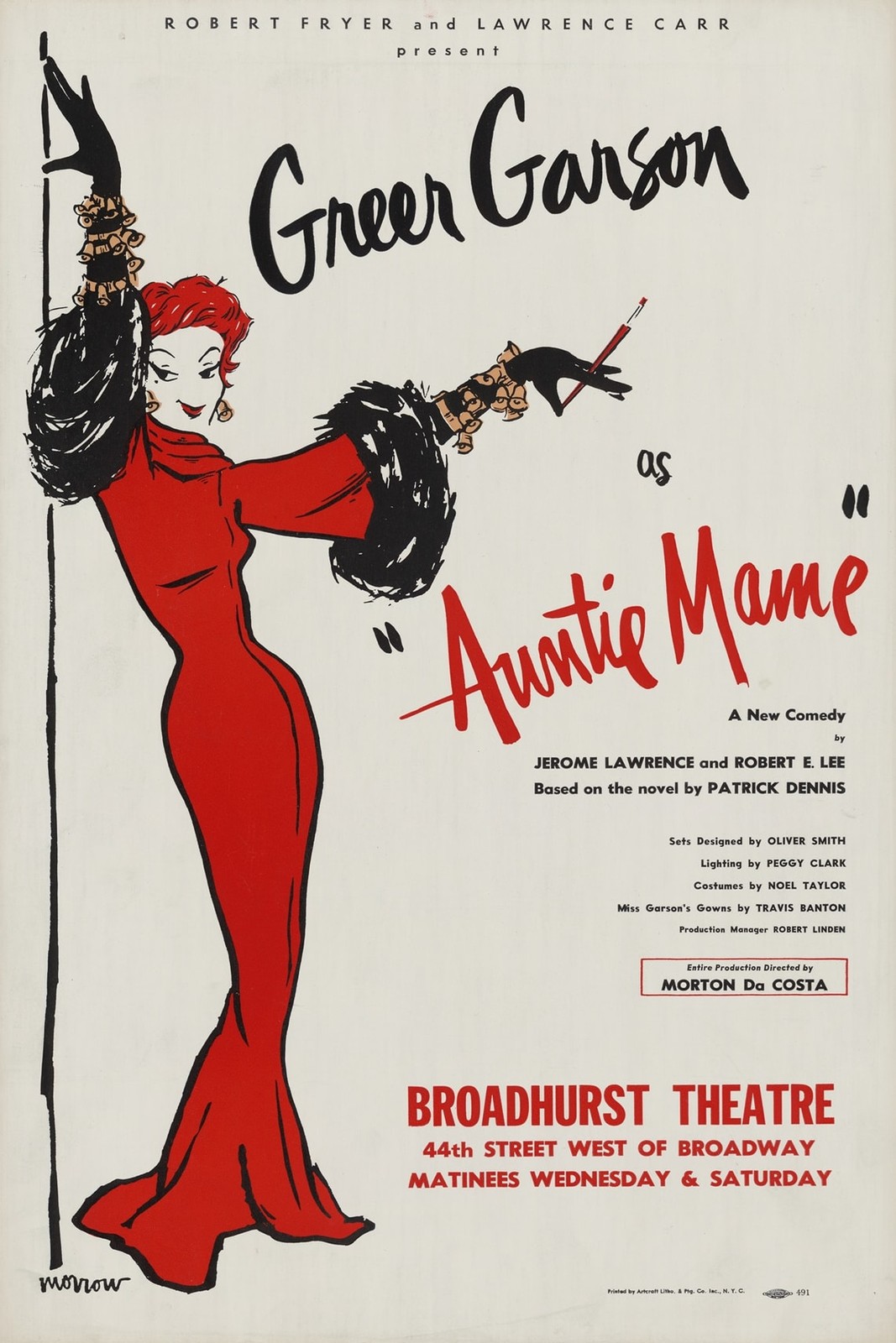 🎭 Greer Garson in Auntie Mame - 24x36” - Rare Matte Print Reproduction 200gsm