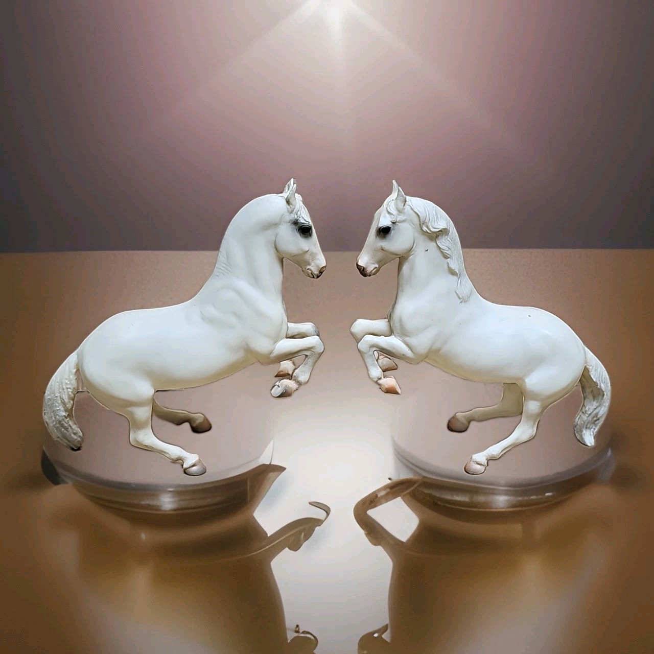 Vintage PAIR of Breyer Classic Lipizzan Stallion #620 Mirrored Set No USA Mark Vintage PAIR of Breyer Classic Lipizzan Stallion #620 Mirrored Set No USA Mark