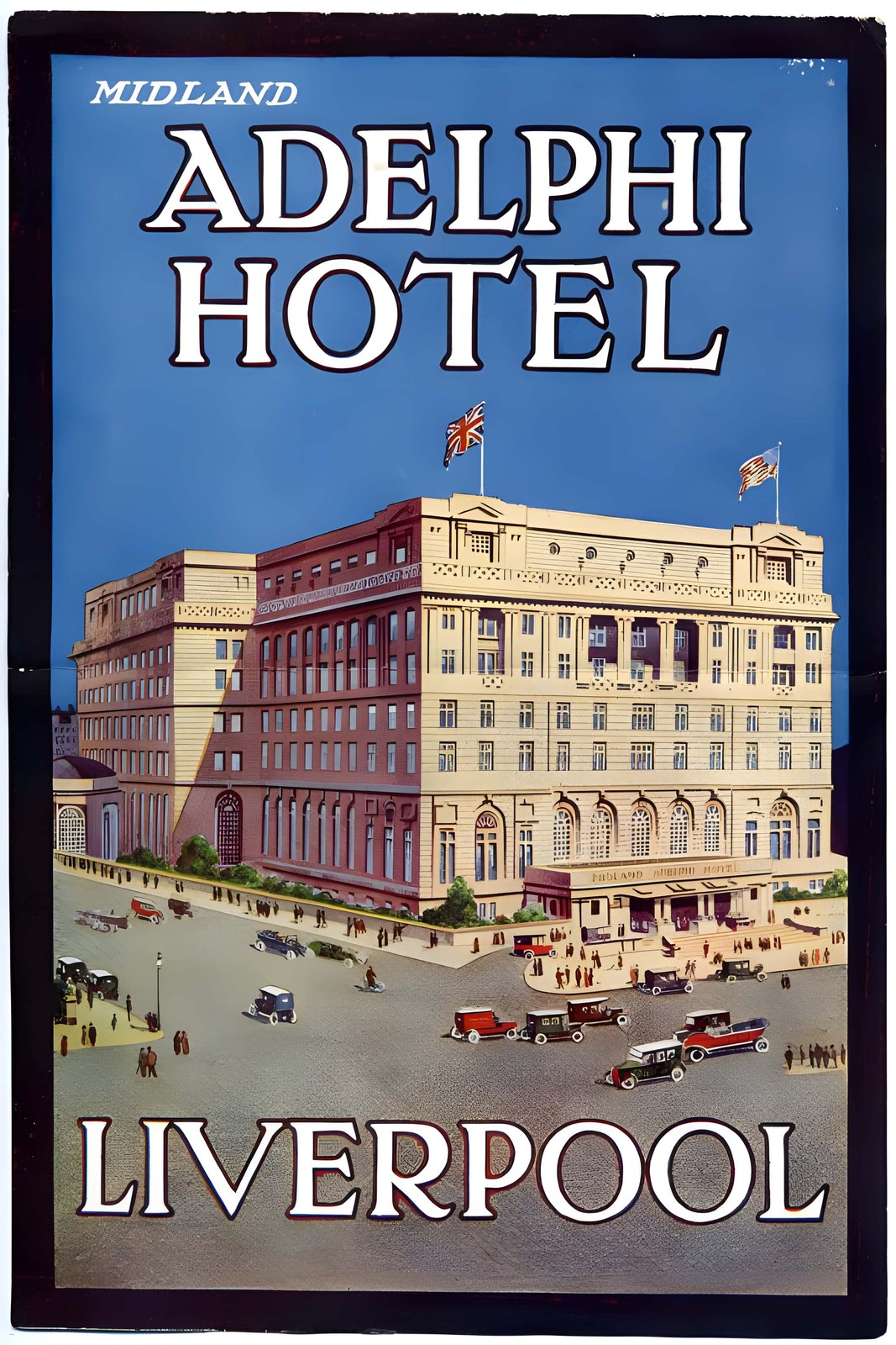 Adelphi Hotel Liverpool Poster 🇬🇧🏨 - UK 1920s Design - Retro Home Decor