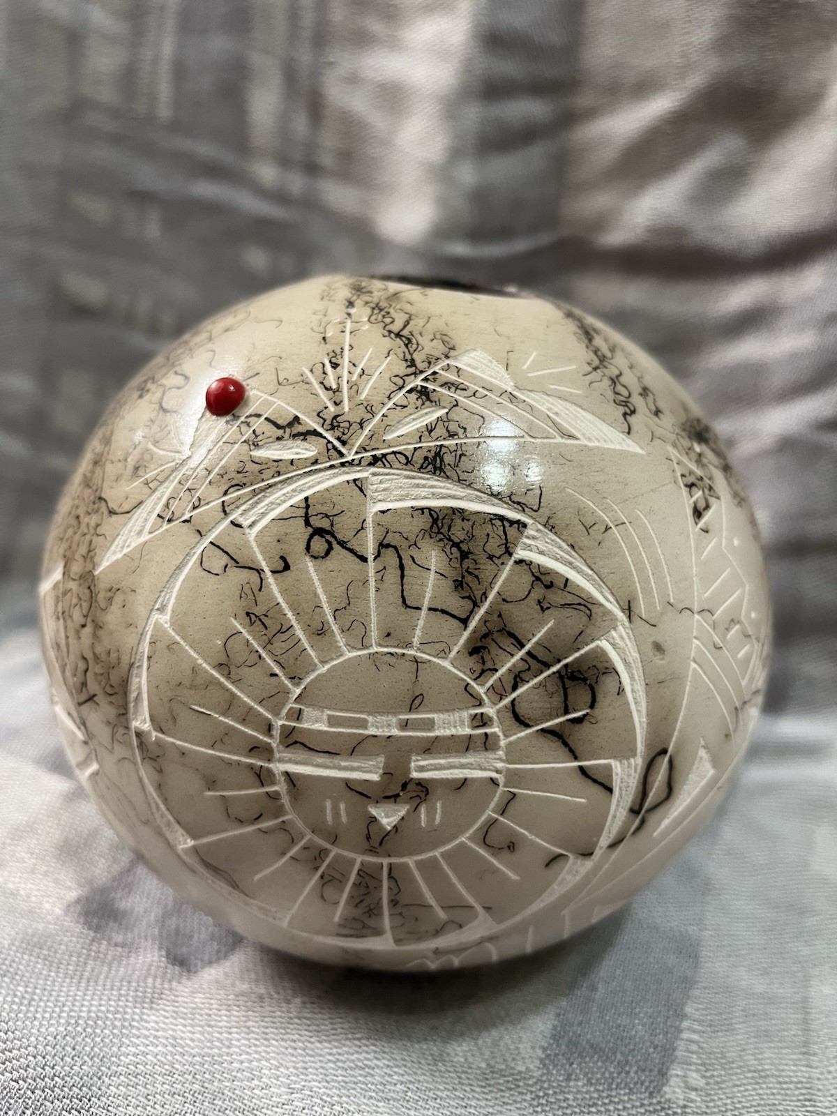 Authentic Navajo Horsehair Pottery Handmade & Signed by Gerri Vail-- BEAUTIFUL Authentic Navajo Horsehair Pottery Handmade & Signed by Gerri Vail-- BEAUTIFUL