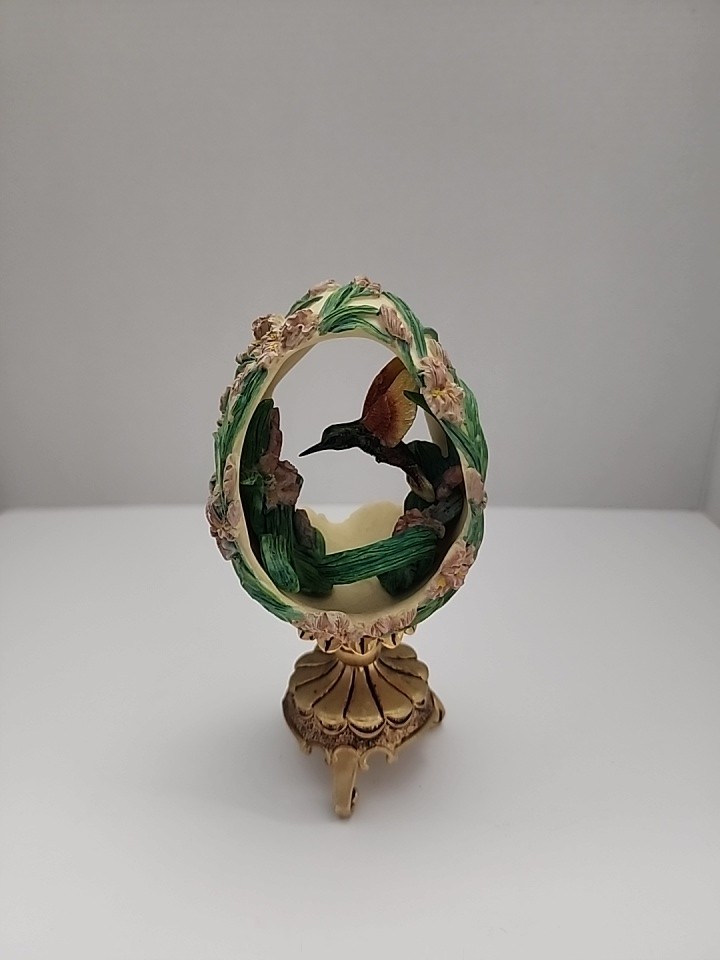 The Franklin Mint House of Faberge Jewels in the Garden Hummingbird Egg RVW3969