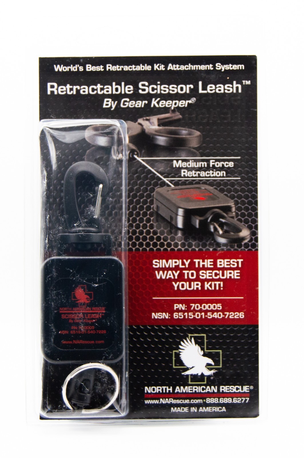North American Rescue Gear Keeper Scissor Leash model 70-0005, New