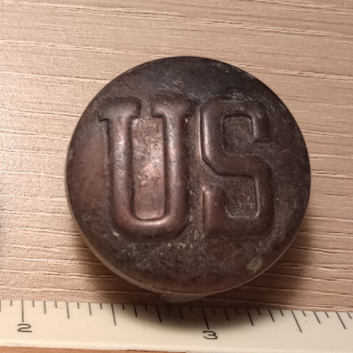 WWI US Army Cavalry Horse Bridle Rosette Tack Brass Disc
