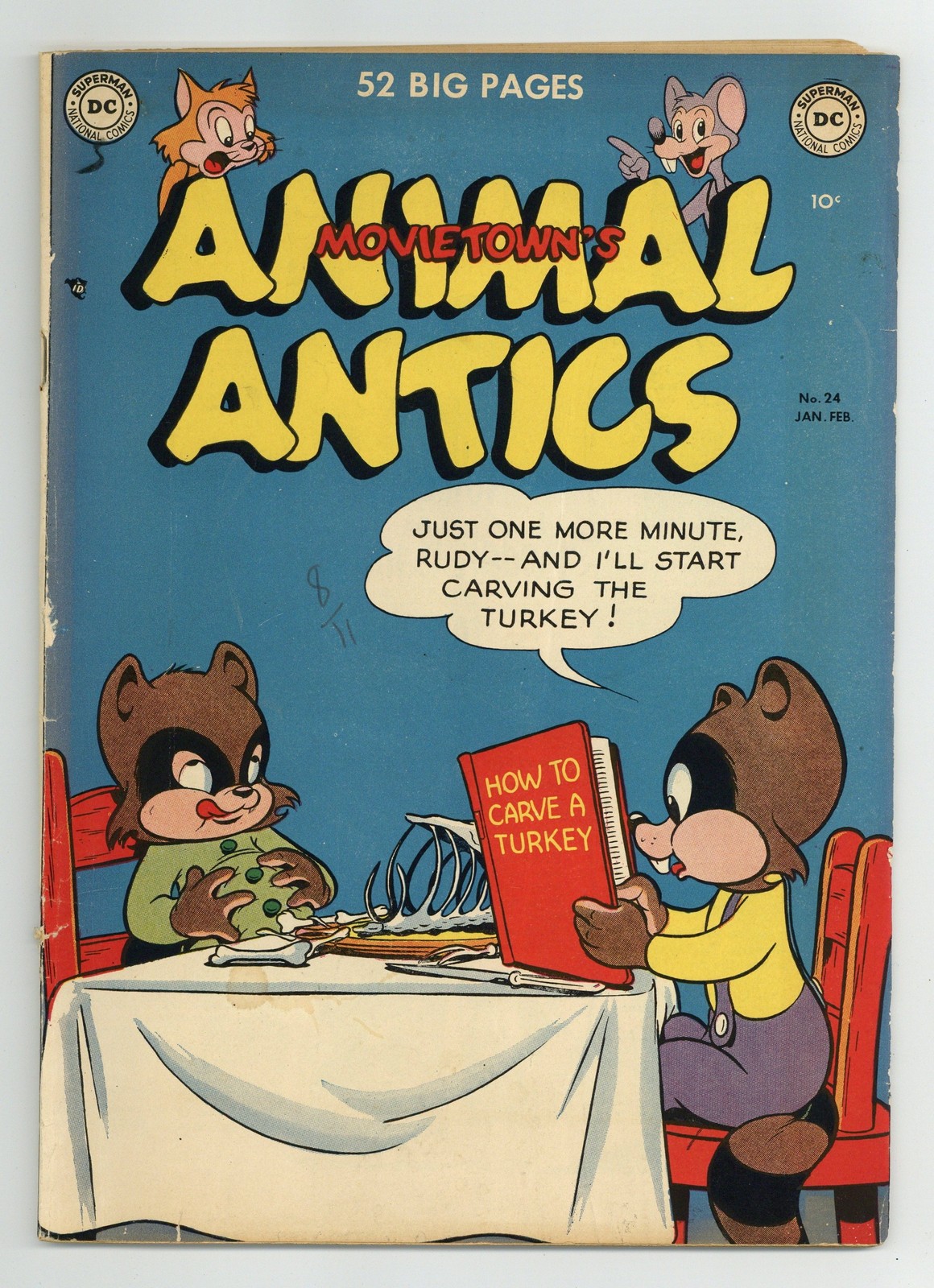 MovieTown\'s Animal Antics #24 VG 4.0 1950