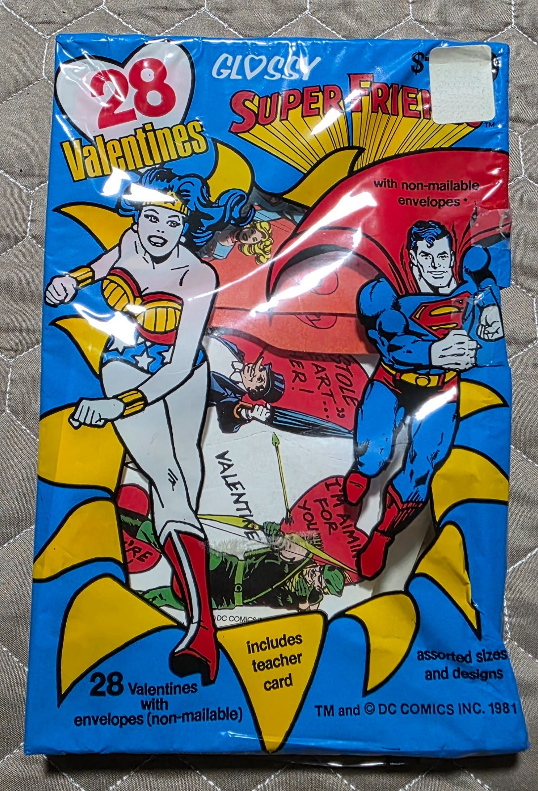 Vintage 1981 Super Friends Valentines Vintage 1981 Super Friends Valentines