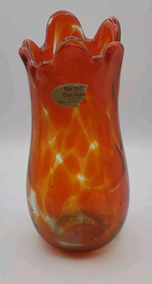 GLOW Vtg Rare Red Orange 9\