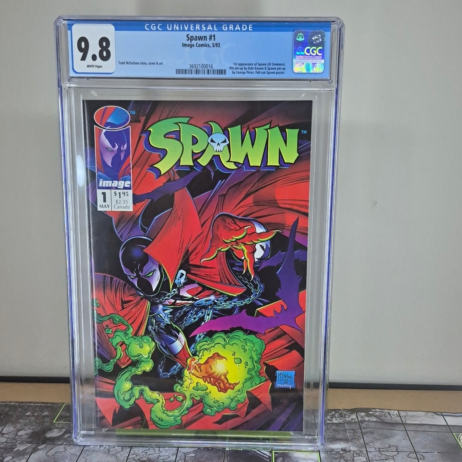 Spawn #1 (1992) Image Comics CGC 9.8 White Pages 1st Print McFarlane