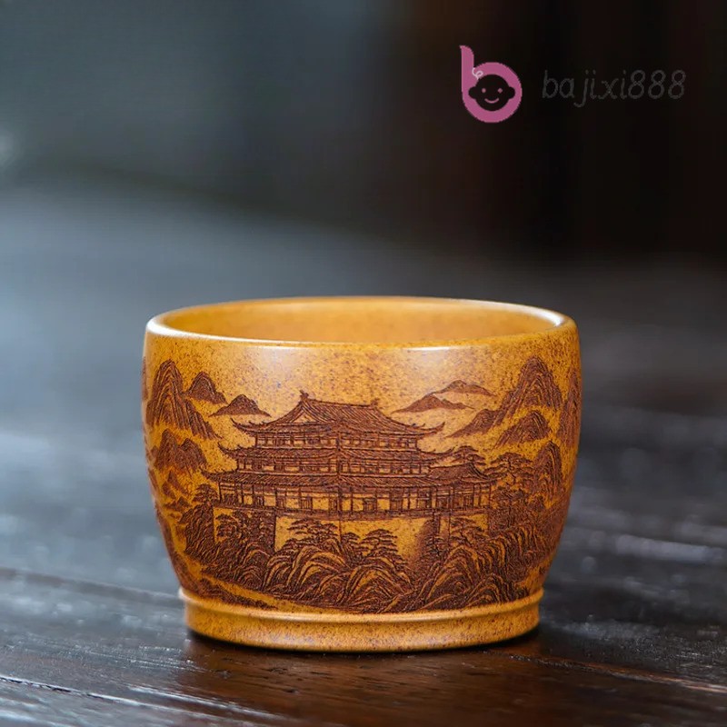 Yixing Purple Clay Landscape Teacup Cup for Tea Tea-tasting Master Cups Tea Item