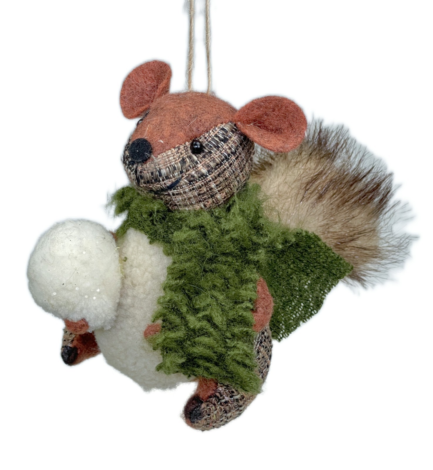 5” Woodland Squirrel Christmas Ornament Trimsetter by Dillards Plush Figurine