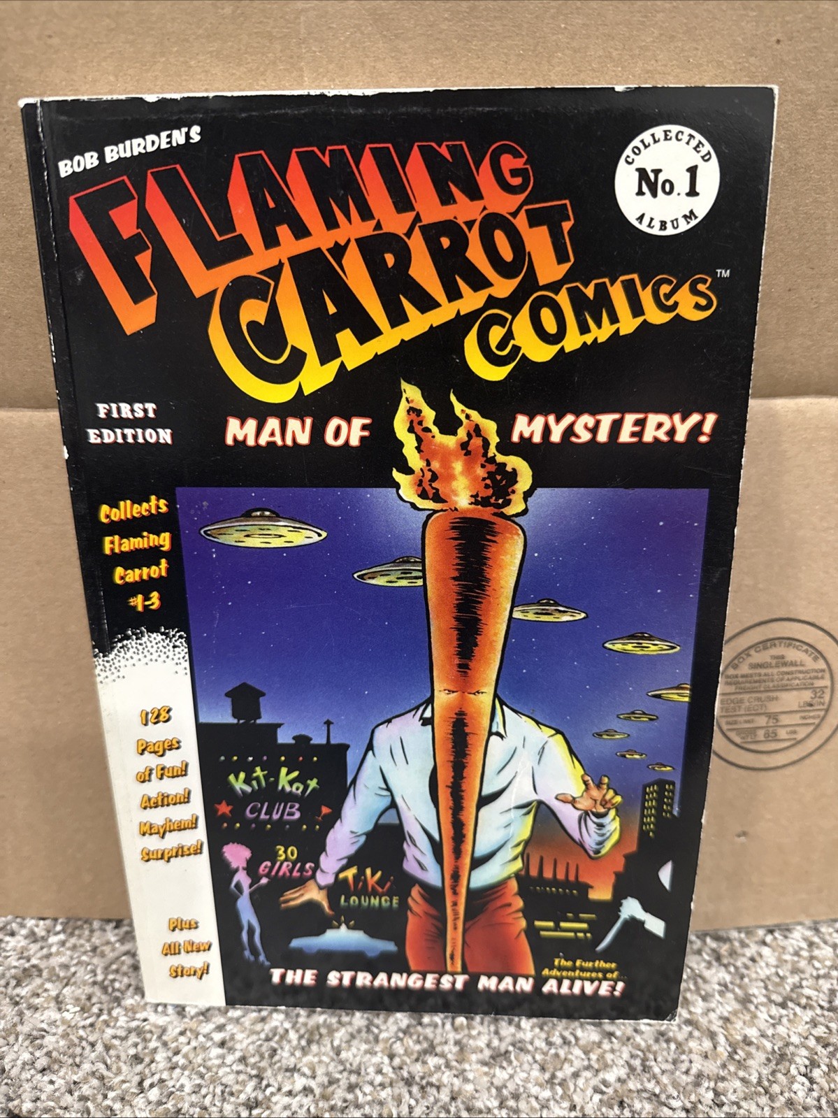Flaming Carrot Collected Album #1 Man of Mystery Bob Burden Dark Horse 1997