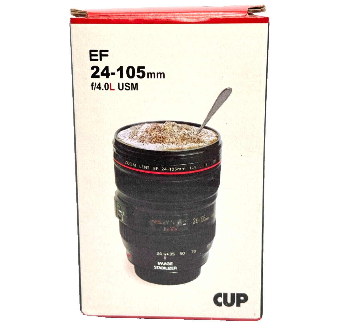 Beyondtek New Looks Caniam Camera Lens Coffee Mug with Translucent Lid Beyondtek New Looks Caniam Camera Lens Coffee Mug with Translucent Lid