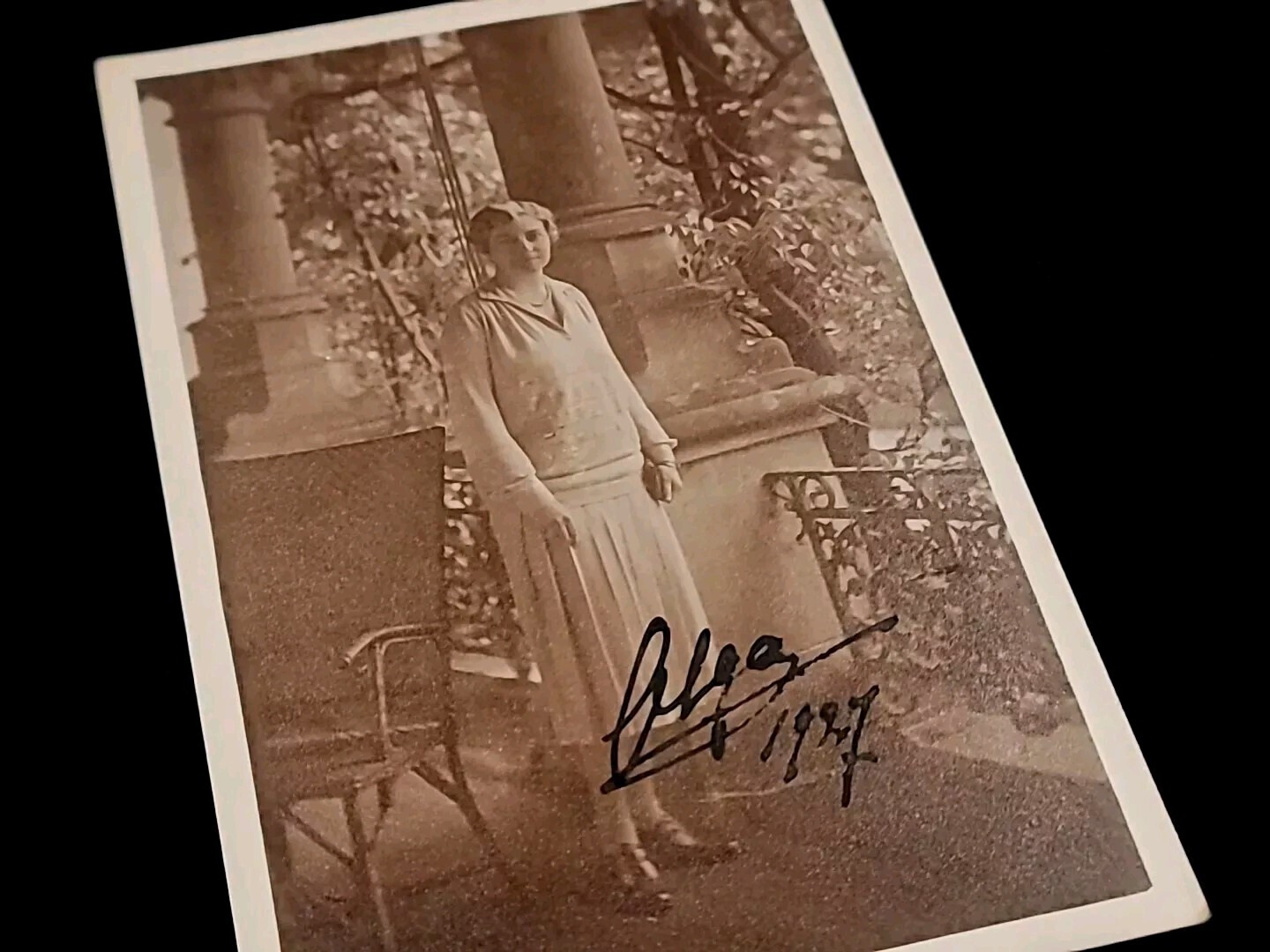 1927 Princess Olga Wurttemberg Schaumburg-Lippe Signed Postcard Romanov Royal RU