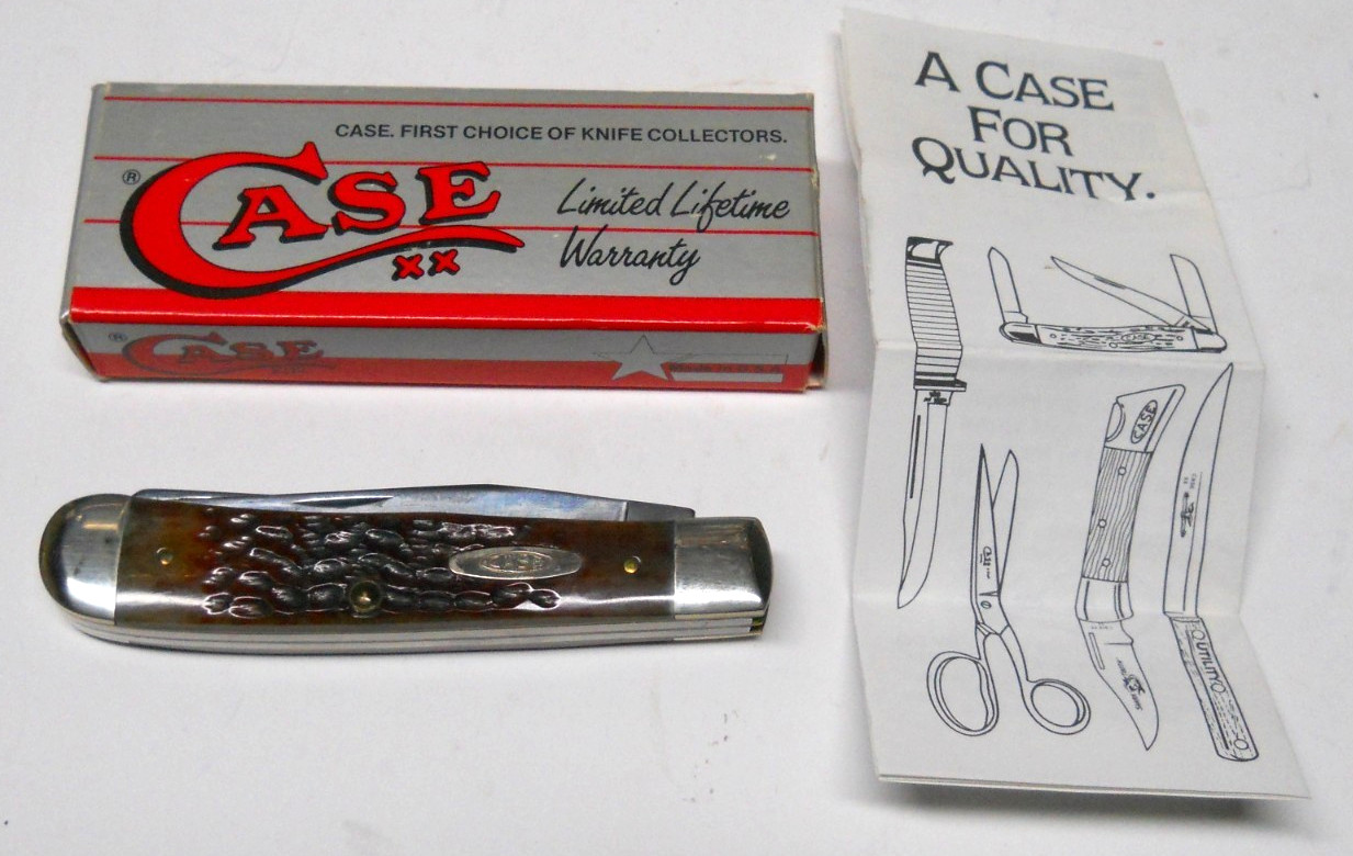 1990 Case XX 6254 Large 2 Blade Trapper Knife, NIB 1990 Case XX 6254 Large 2 Blade Trapper Knife, NIB