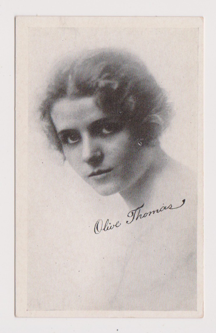 Olive Thomas vintage 1917-1921 Kromo Gravure Trading Card - EX+ No Creasing