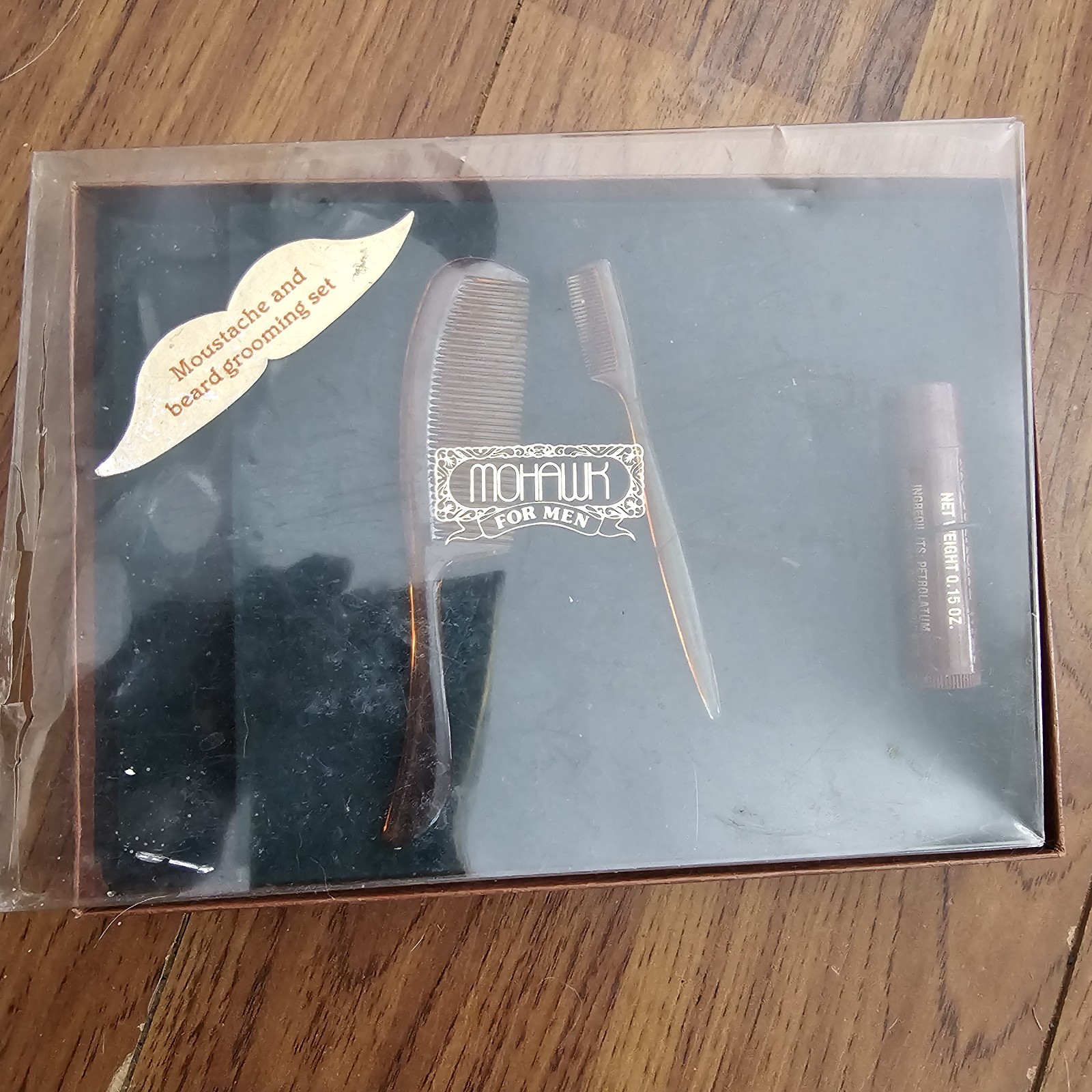 Mohawk Brand Men\'s Mustache Beard Geooming Set Vintage NIB USA 3 Pieces Mohawk Brand Men\'s Mustache Beard Geooming Set Vintage NIB USA 3 Pieces