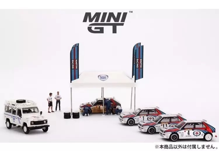 1/64 scale miniature car Paddock Service Martini Racing Tent Set \