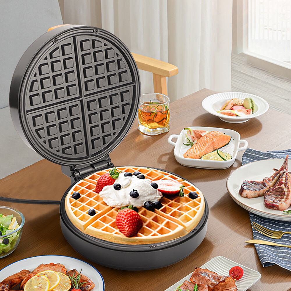 1400W Electric Waffle Maker Iron Cake Machine Non-Stick Coating Cooking Plates