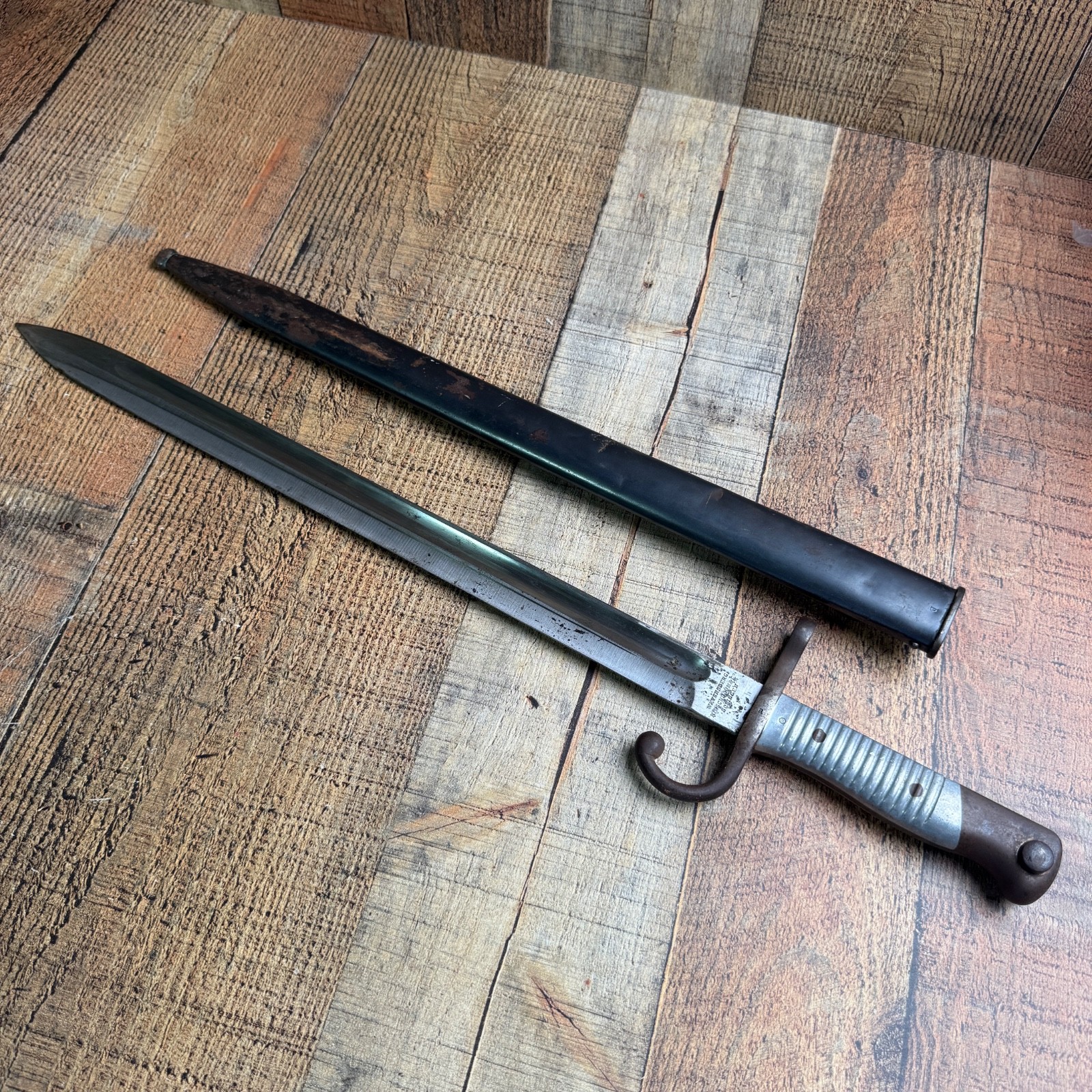 Vintage Weyersberg Kirschbaum Solingen Bayonet and Scabbard Matching Numbers Vintage Weyersberg Kirschbaum Solingen Bayonet and Scabbard Matching Numbers