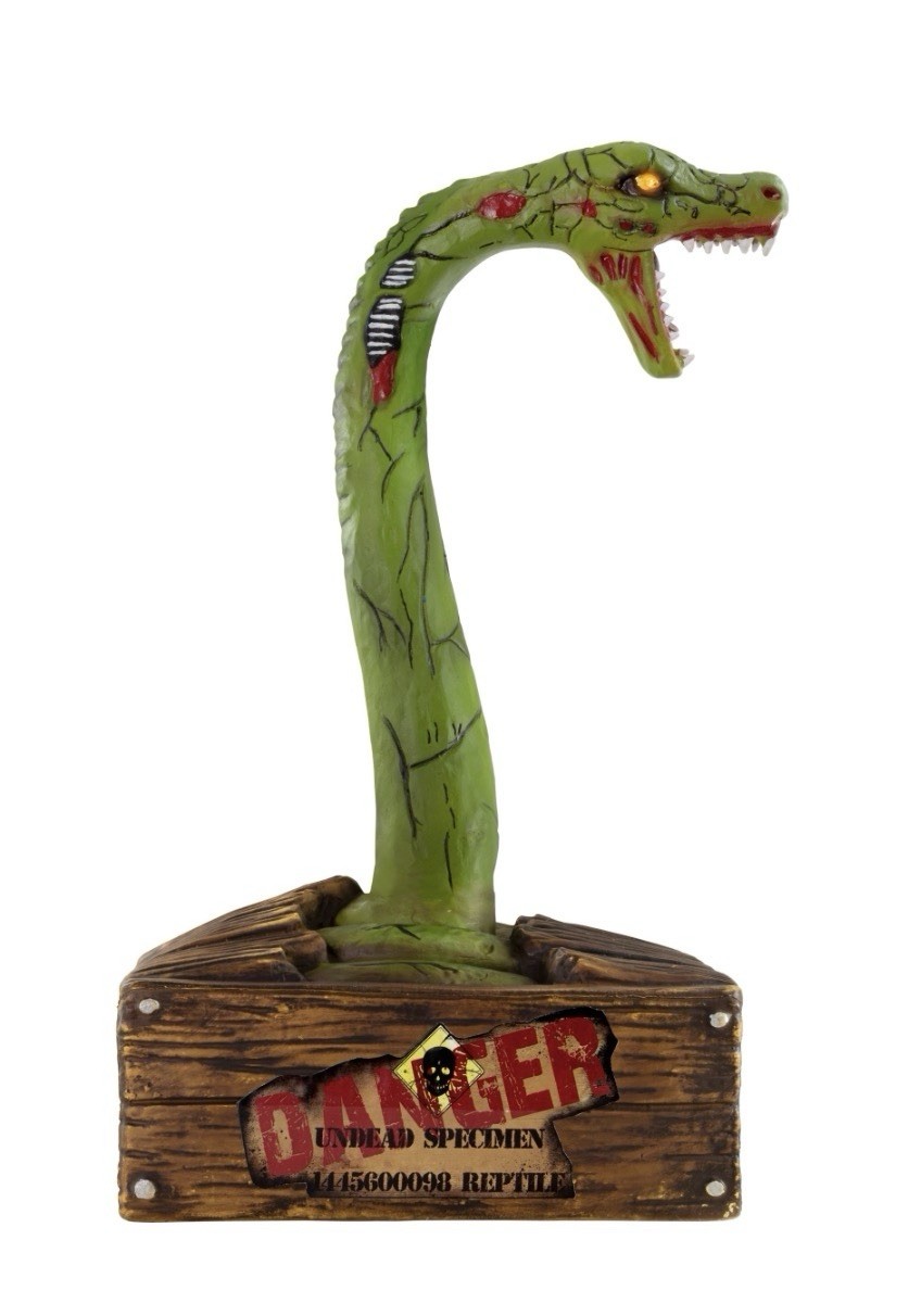 Animatronic Zombie Moving Snake Danger GREEN COBRA HALLOWEEN LIGHT UP ANIMATED Animatronic Zombie Moving Snake Danger GREEN COBRA HALLOWEEN LIGHT UP ANIMATED