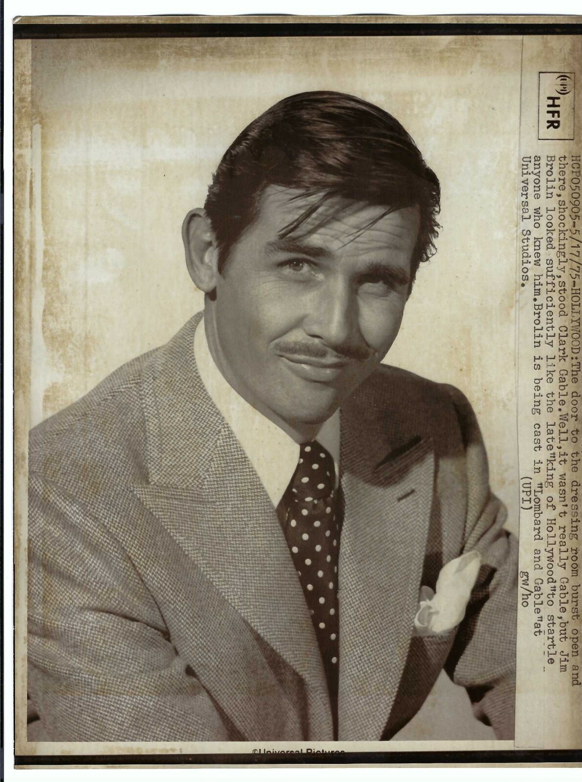 JAMES BROLIN VINTAGE ORIGINAL PHOTO HOLLYWOOD ACTOR 1975 STUNNING MOVIE PORTRAIT