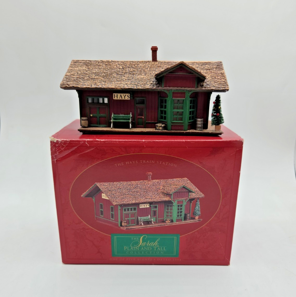 Vintage HO 1/87 Scale Hallmark Hays Depot Station Building Train Display 1994