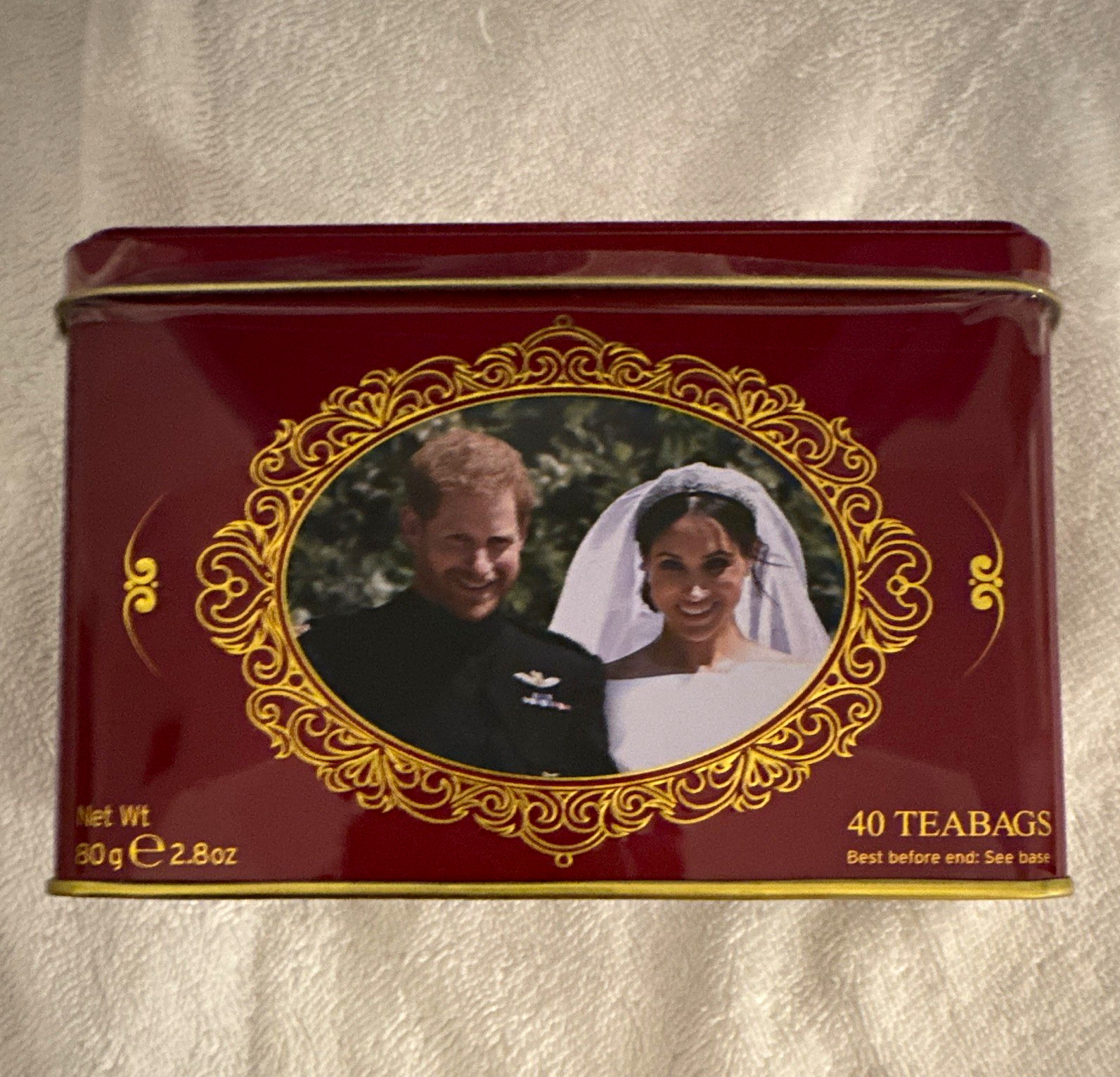 Duke & Duchess of Sussex English Breakfast Tea Tin 40 Teabags 80g May 2018 Duke & Duchess of Sussex English Breakfast Tea Tin 40 Teabags 80g May 2018