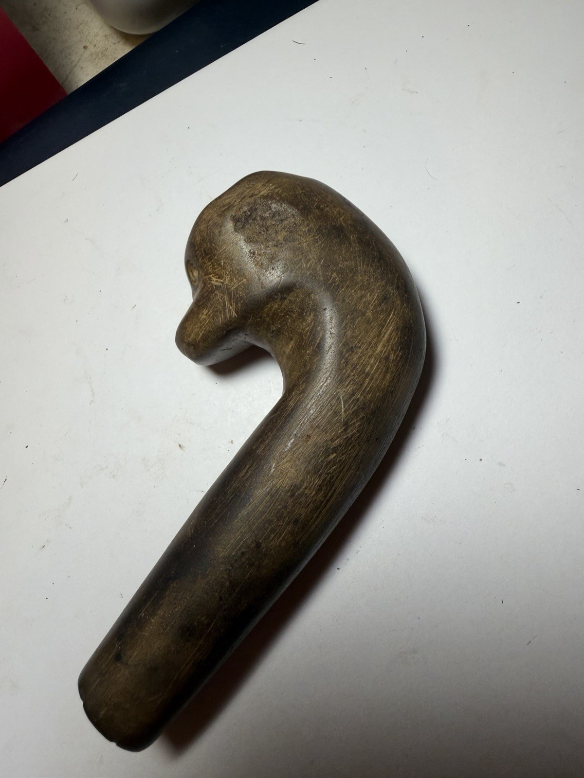 Super Fine Erie Co. Ohio Bear Effigy Pipe Iroquois Artifact Pipestone Relic 