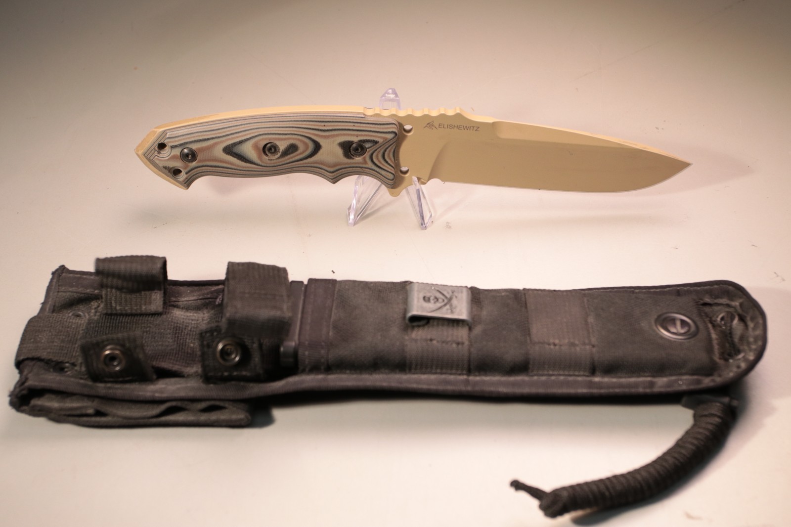 Hogue Knives EX-F01 Tactical Fixed Blade Knife Tan G-10 (7\ Hogue Knives EX-F01 Tactical Fixed Blade Knife Tan G-10 (7\