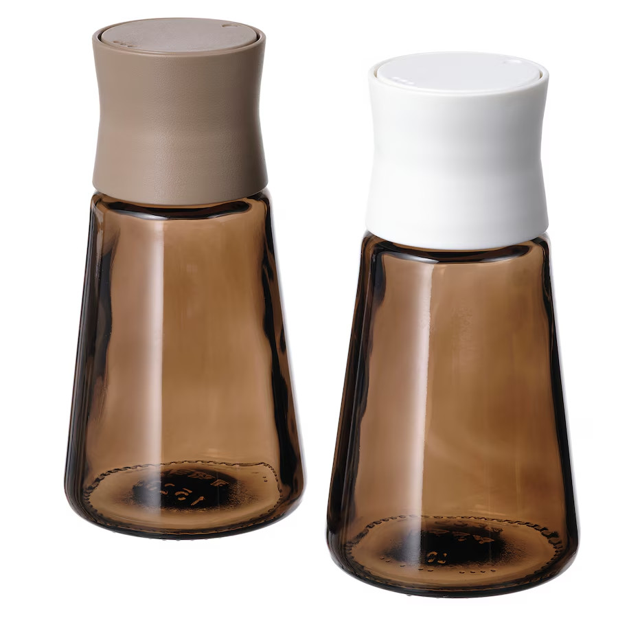 Set of 2 IKEA HALVTOM Salt and Pepper Shakers 4 ¾\