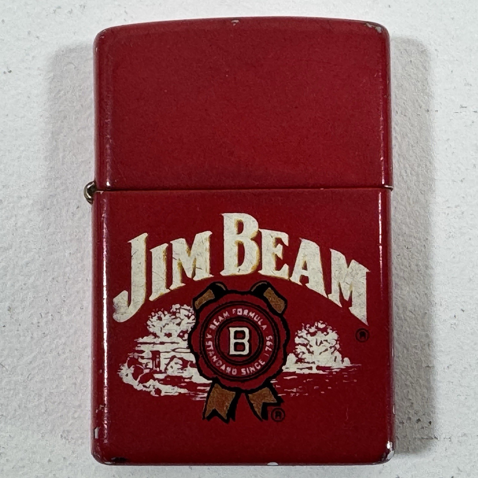 2004 Zippo Jim Beam Logo Red Matte 20634 G04 USA Lighter